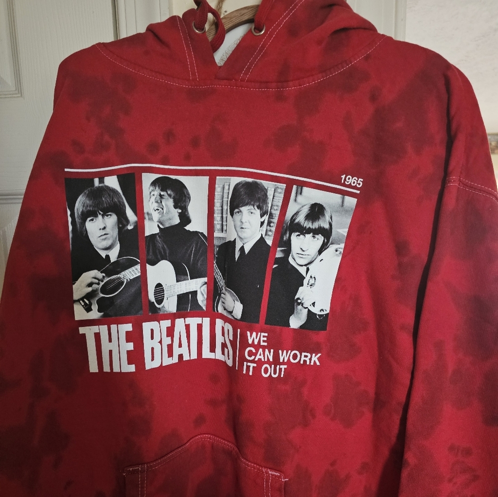 The Beatles Vibrant Red Hoodie. Brand New W/O Tags